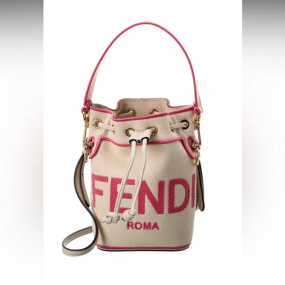 Fendi Mini Tresor Canvas bucket bag - Picture 3 of 12